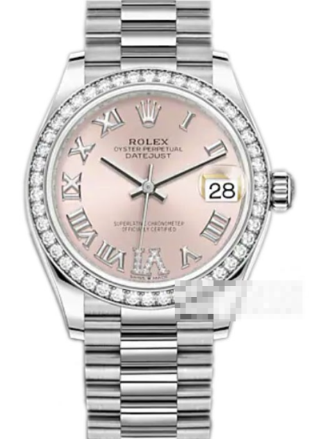 ROLEX デイトジャスト m278289rbr-0018、ピンクダイヤルが際立つ華やかさ